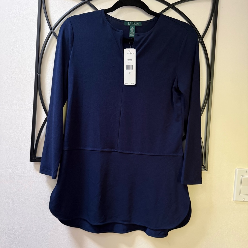 Ralph Lauren Deep Blue Tunic Top